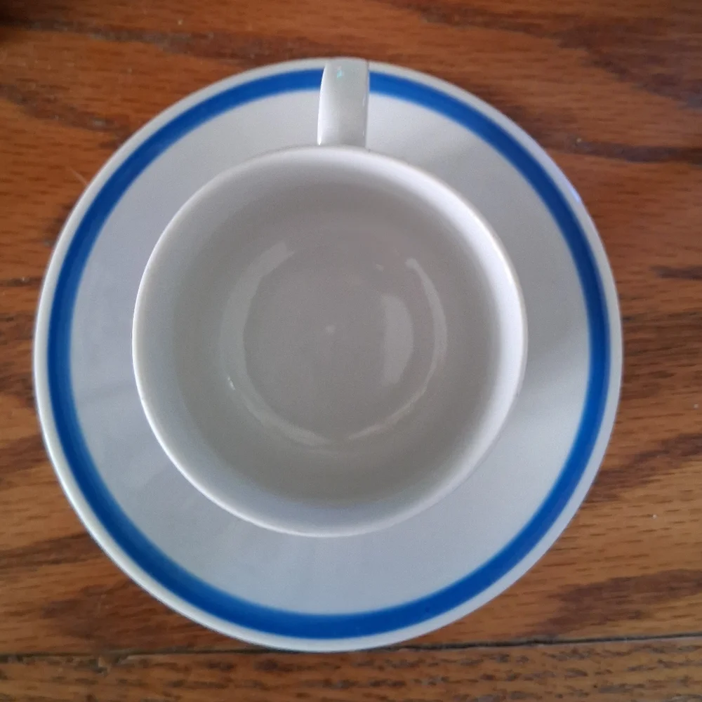 Vintage Delft Blue Style Miniature Tea/Espresso Cup & Saucer - Dutch Woman
